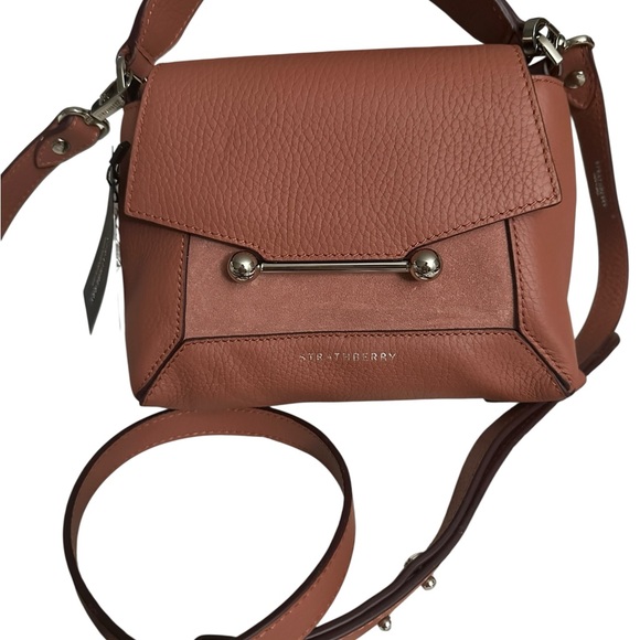 Strathberry Mosaic Nano Suede in Grain Sienna/Dusty Pink NWT MSRP $555 - Picture 6 of 15